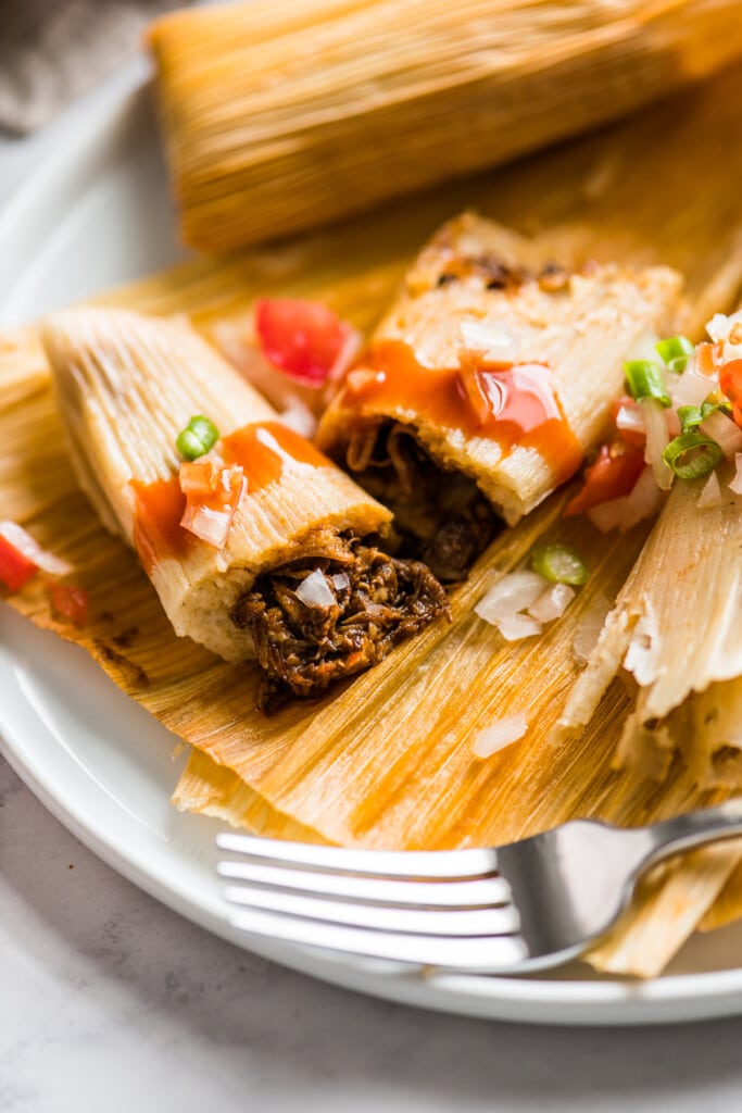 Instant Pot Pork Tamales - Isabel Eats