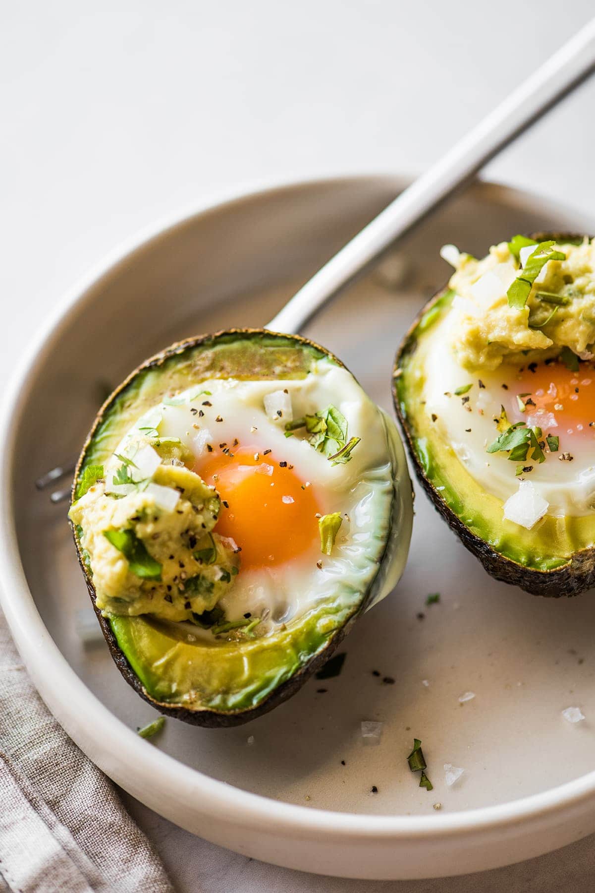 Baked Eggs in Avocado Cups Recipe - Add a Pinch
