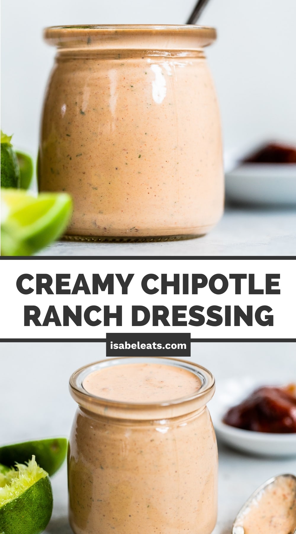 Creamy Chipotle Ranch Dressing - Isabel Eats