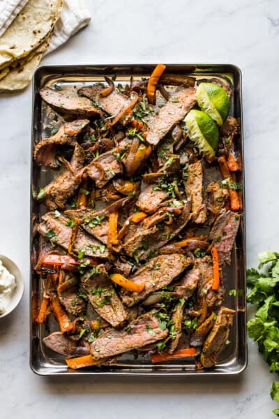 Sheet Pan Steak Fajitas Isabel Eats