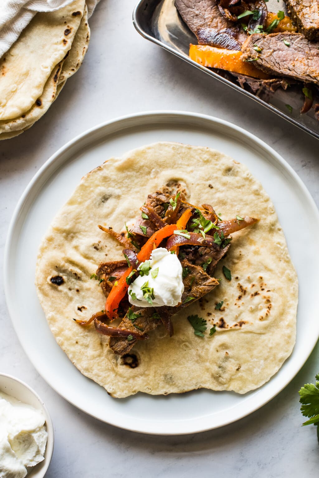 Sheet Pan Steak Fajitas - Isabel Eats