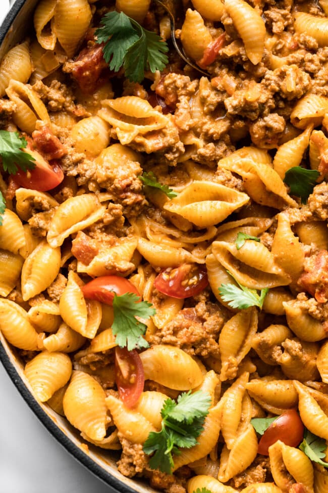 Easy Taco Pasta - Isabel Eats