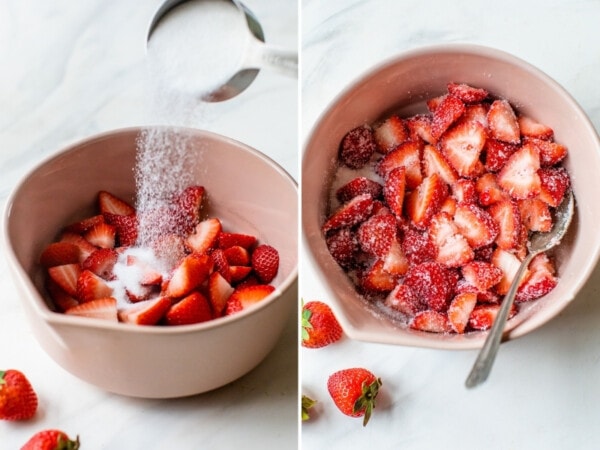 Paletas De Fresa (Strawberries & Cream Popsicles) - Isabel Eats