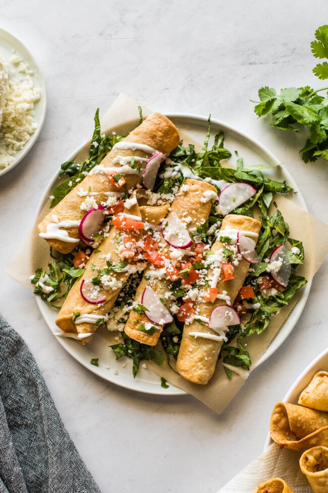 Beef Taquitos (Baked or Fried) - Isabel Eats