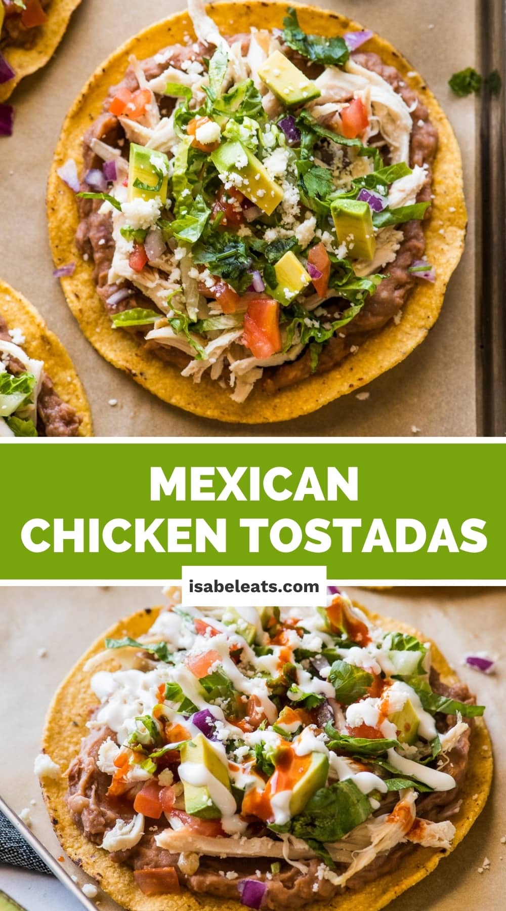 Chicken Tostadas - Isabel Eats