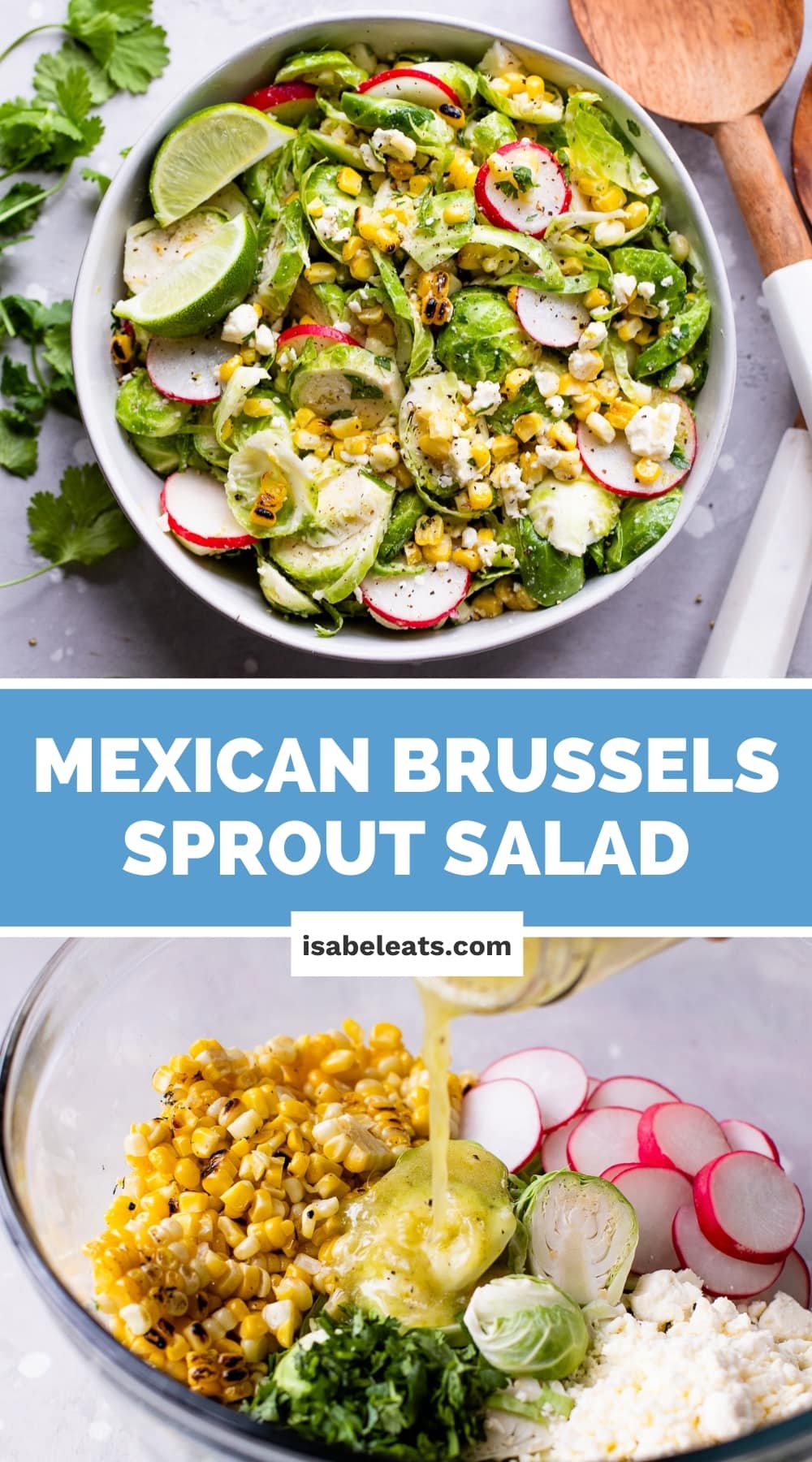 Mexican Brussels Sprout Salad - Isabel Eats