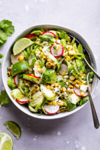 Mexican Brussels Sprout Salad - Isabel Eats