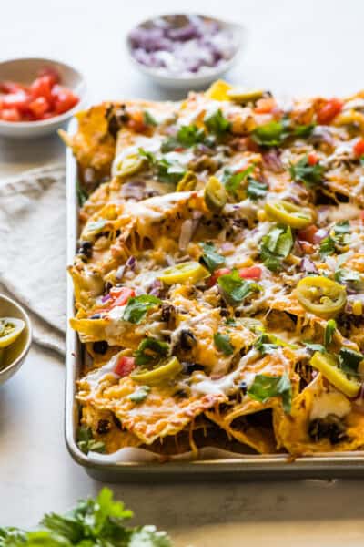 Sheet Pan Nachos - Isabel Eats