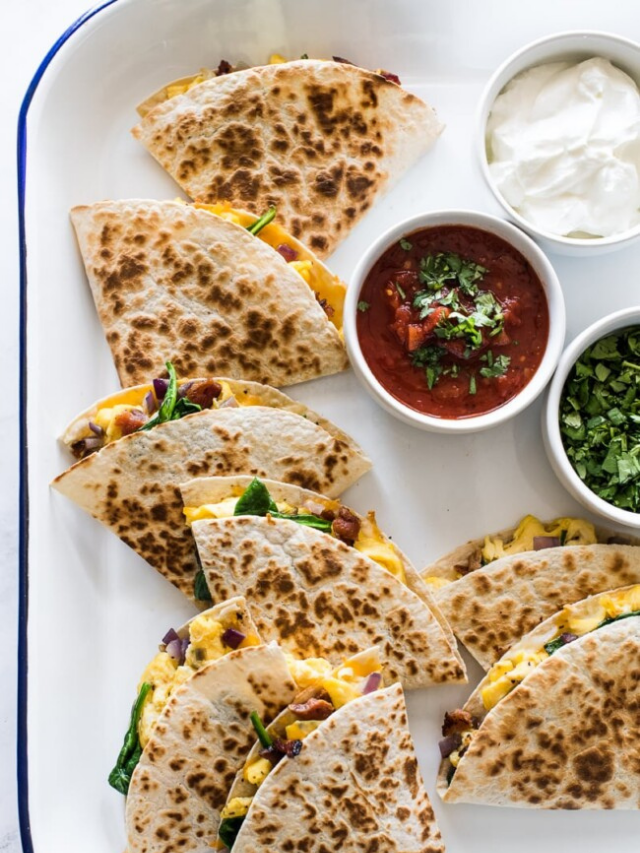 Easy Breakfast Quesadillas