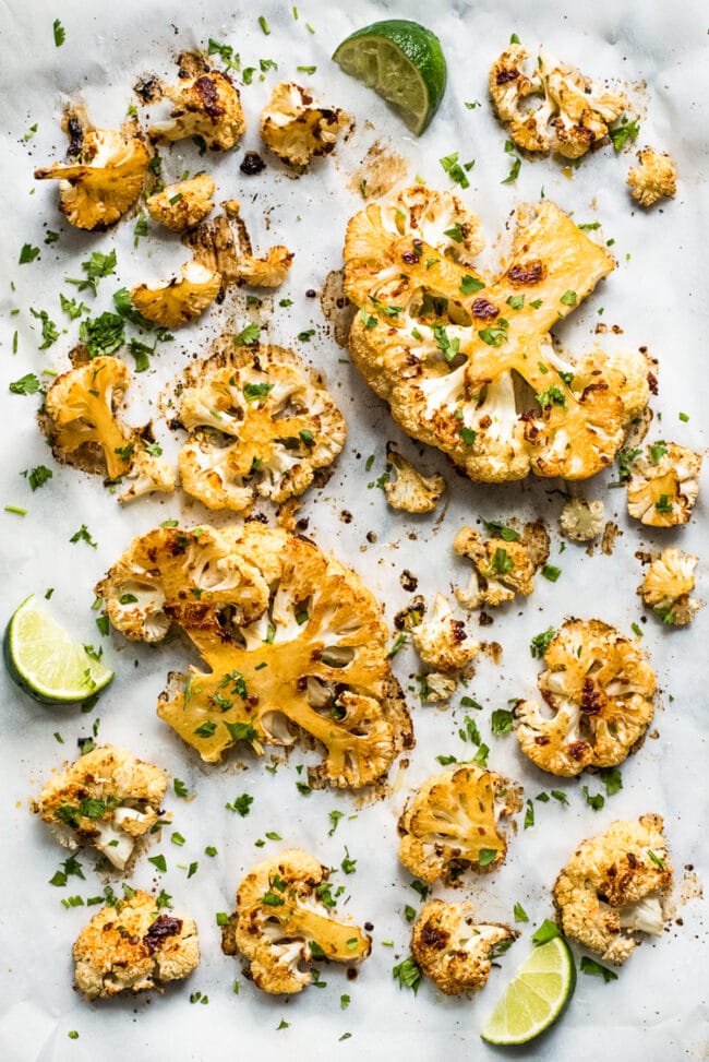 Spicy Roasted Cauliflower - Isabel Eats