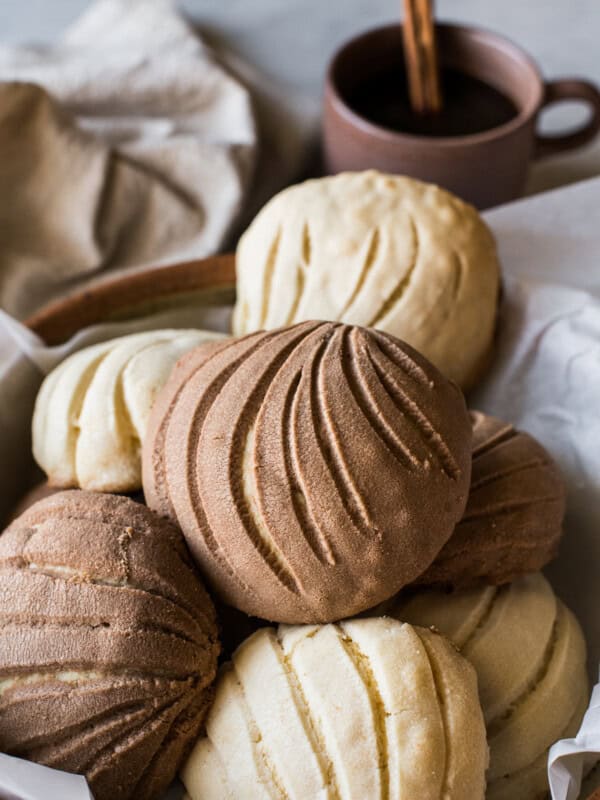 Conchas in a bowl ready to be eaten.