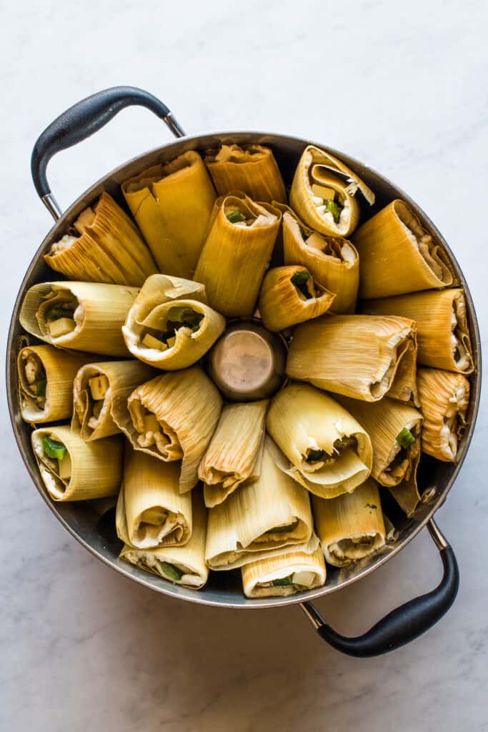 Tamales de Rajas (Vegetarian Tamales) - Isabel Eats