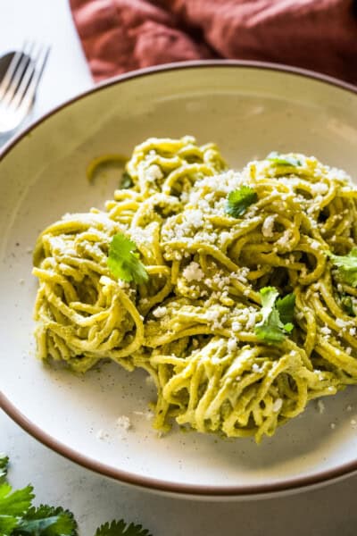 Green Spaghetti (Espagueti Verde) - Isabel Eats