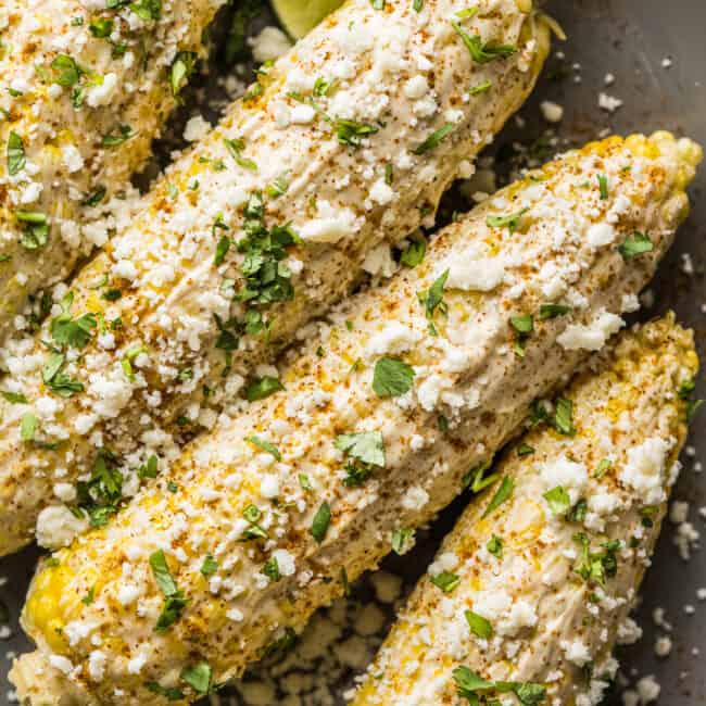 Best Mexican Street Corn Recipe  How to Make Elote with Crema Sauce