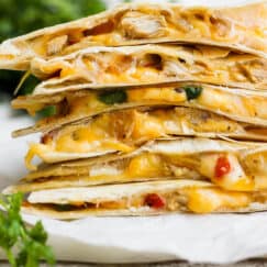 Buffalo Chicken Quesadillas - Isabel Eats