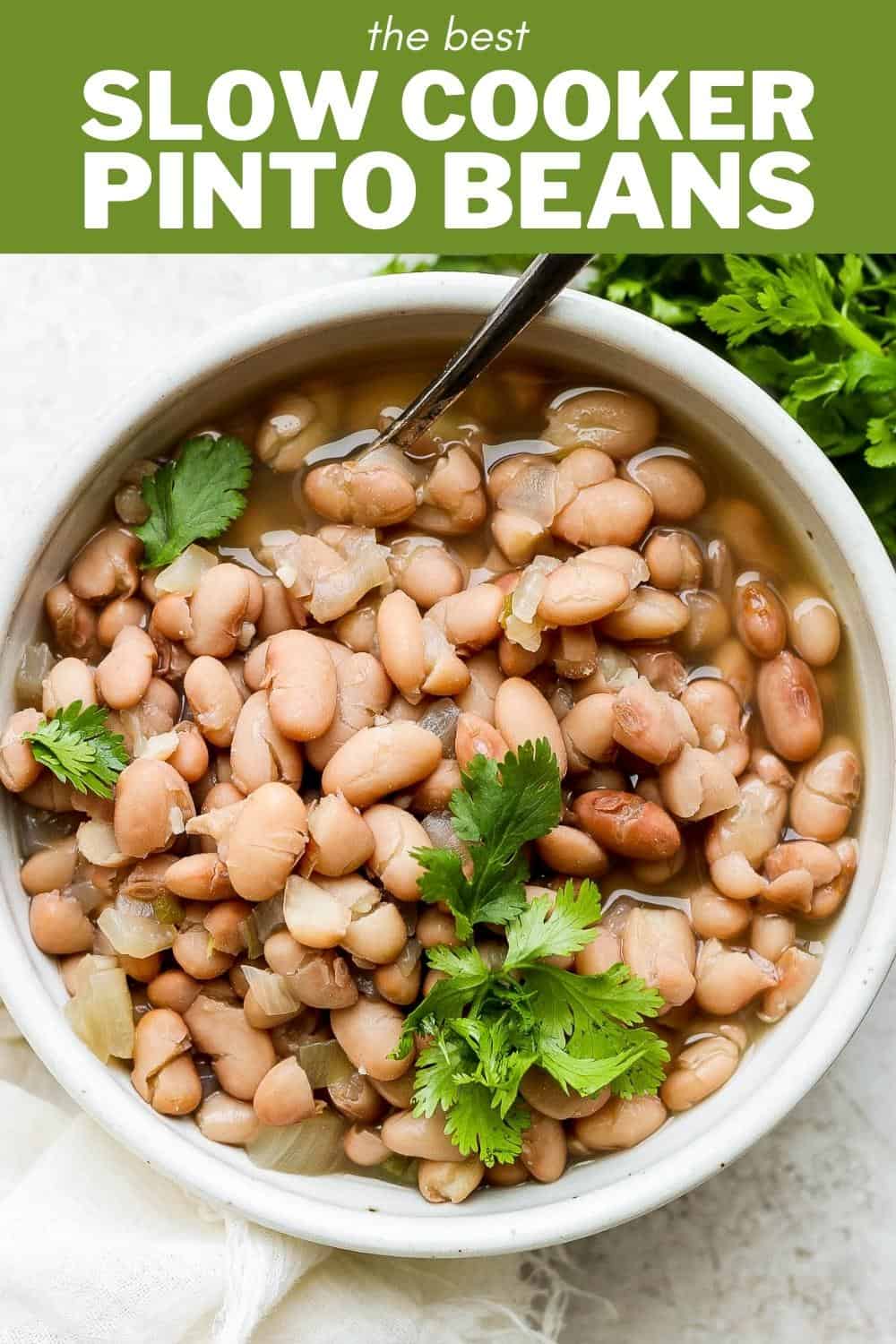 Crock Pot Pinto Beans - Isabel Eats
