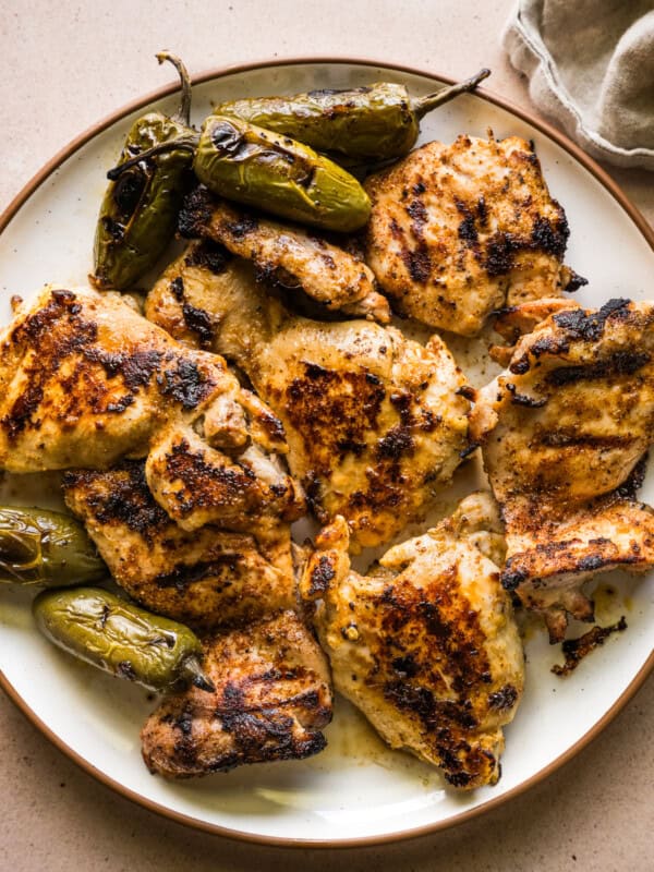 Grilled chicken made with the best chicken marinade.