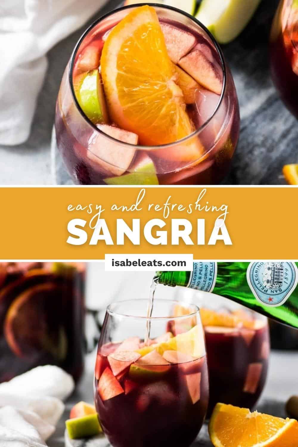 Easy Sangria Recipe - Isabel Eats