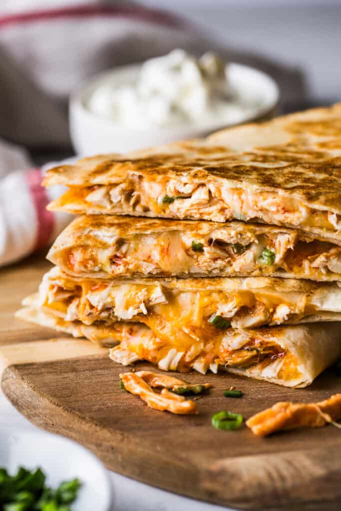 Buffalo Chicken Quesadillas - Isabel Eats