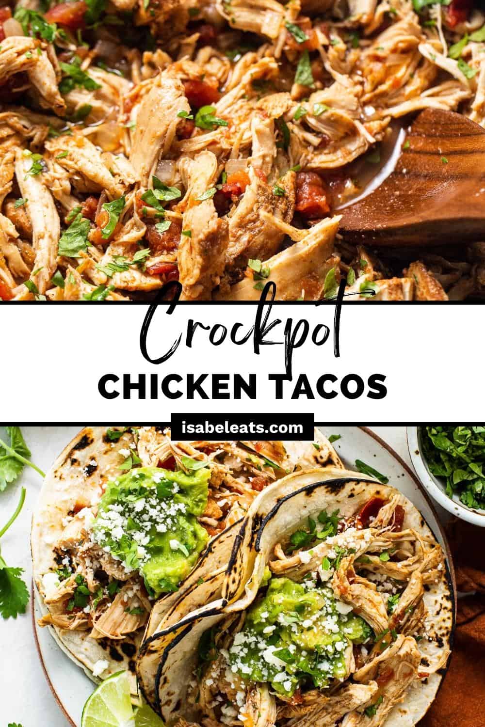 Crockpot Chicken Tacos - Isabel Eats