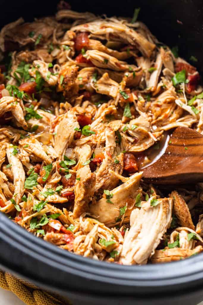 Crockpot Chicken Tacos - Isabel Eats