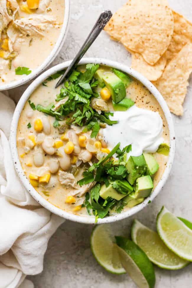 White Chicken Chili - Isabel Eats