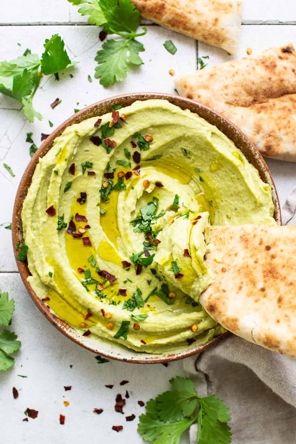 Avocado Hummus - Isabel Eats