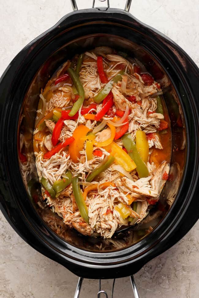 Crockpot Chicken Fajitas - Isabel Eats