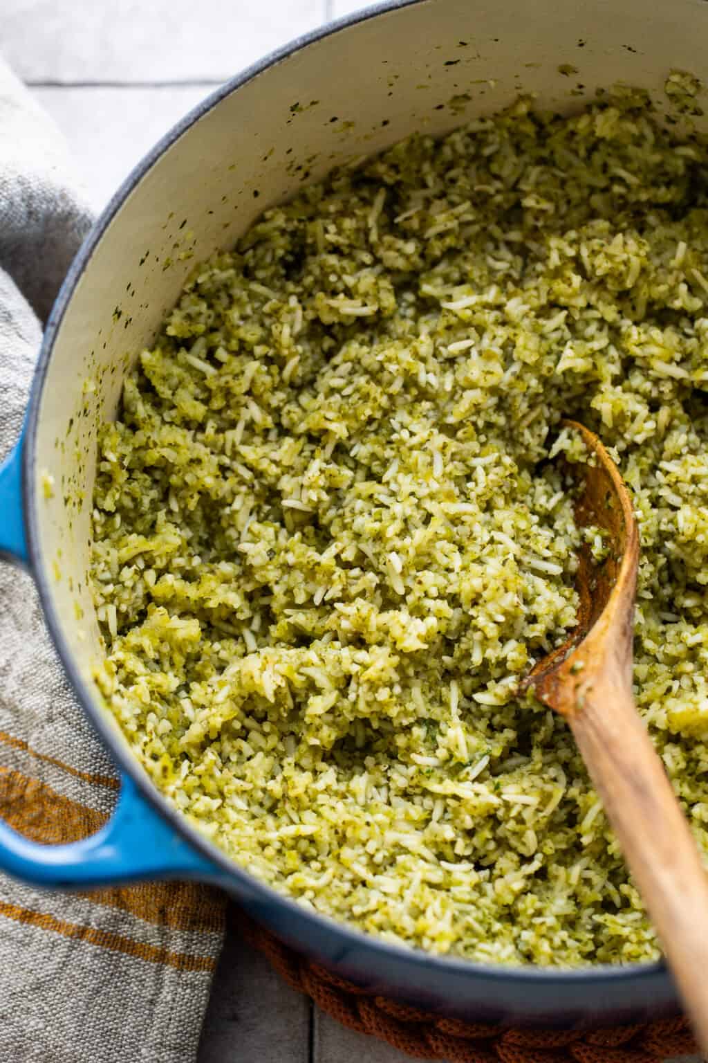 Arroz Verde (Green Rice) - Isabel Eats