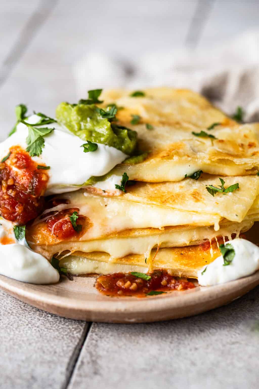 Cheese Quesadilla {Crispy, Buttery, Perfect}