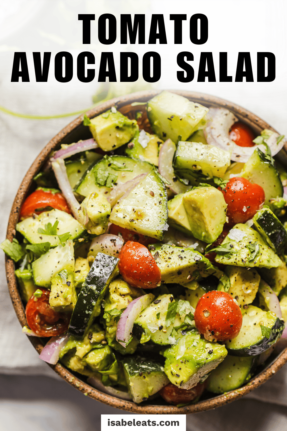 Avocado Salad Recipe - Isabel Eats