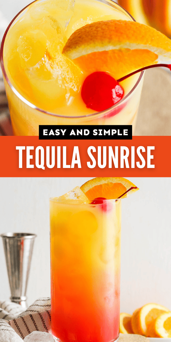 Tequila Sunrise - FoodyMake