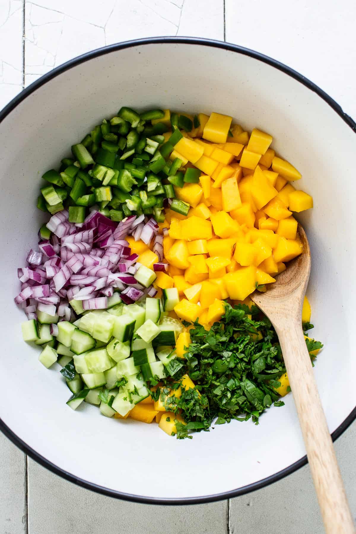 All ingredients in a medium sized bowl