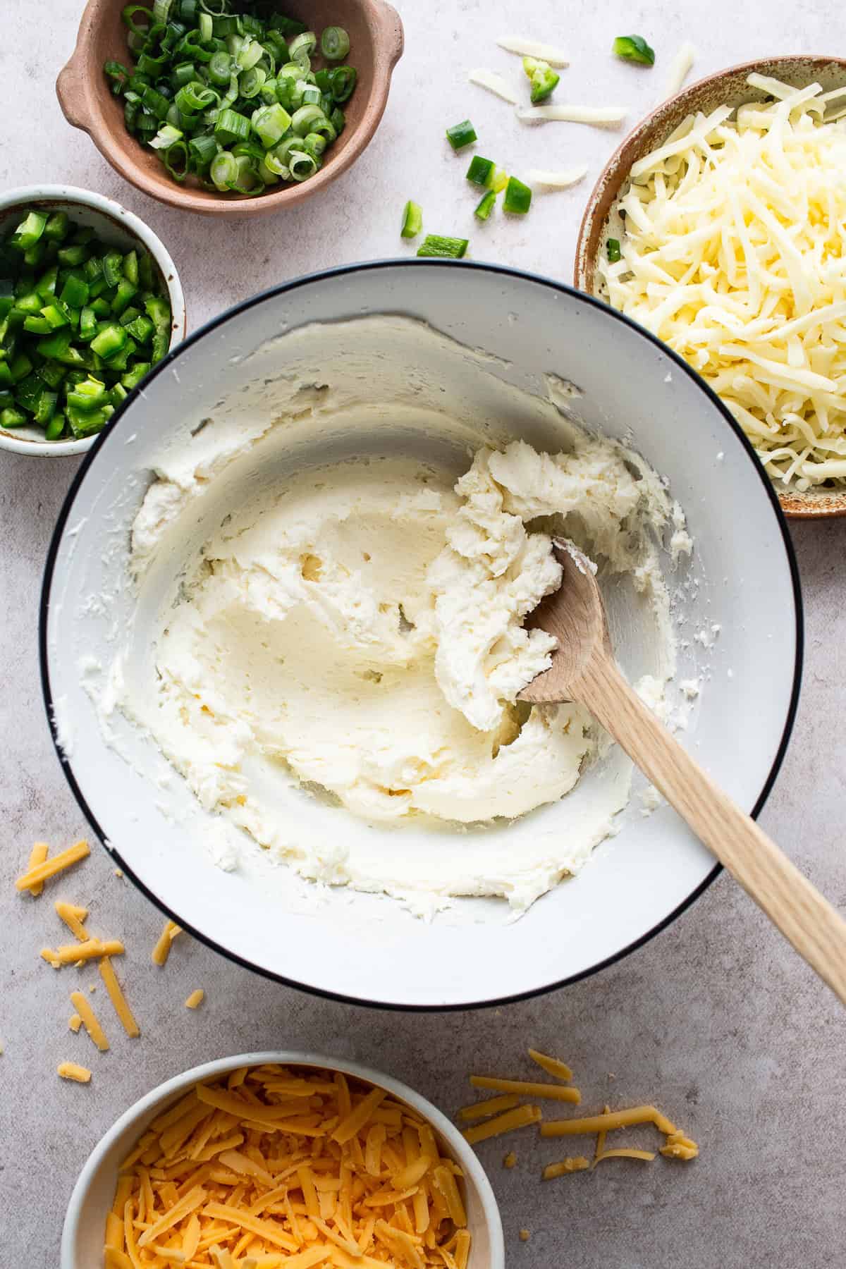 In a mixing bowl add all ingredients for the filling.